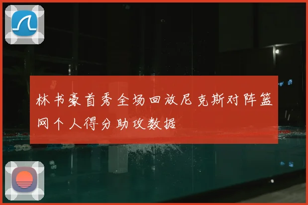 林书豪首秀全场回放尼克斯对阵篮网个人得分助攻数据
