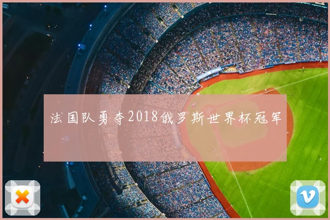 法国队勇夺2018俄罗斯世界杯冠军
